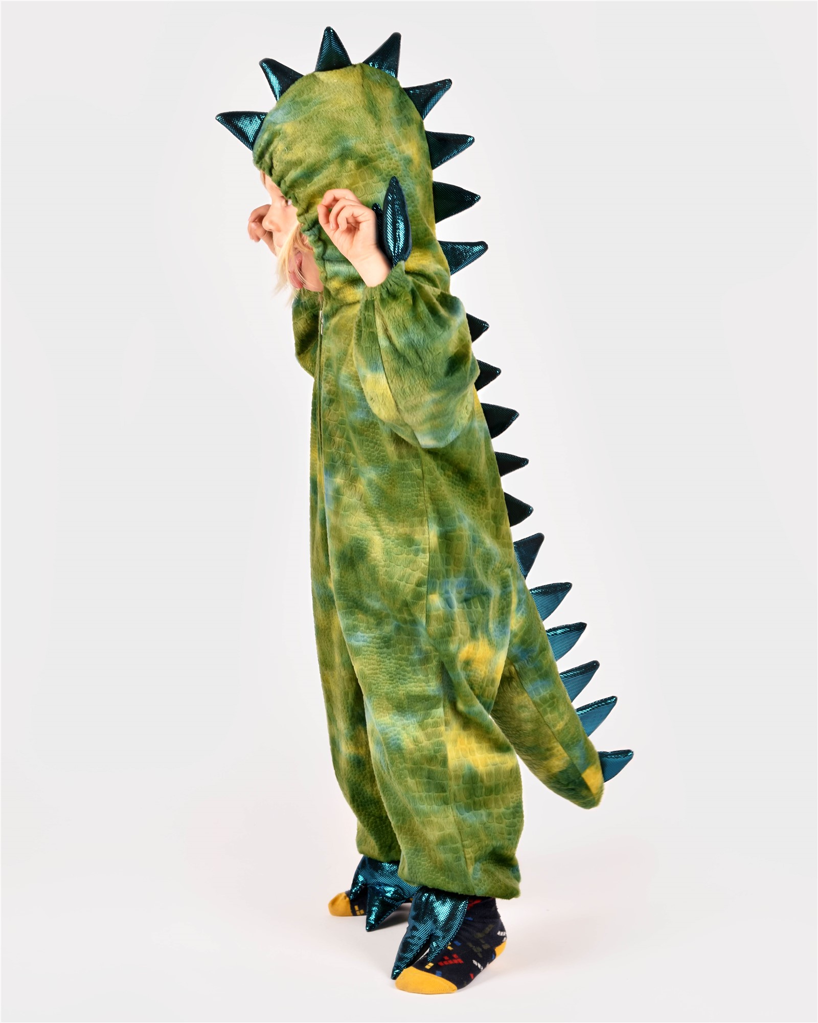 Disfraz Dino/Dragón Verde Den Goda Fen - Imagen 8