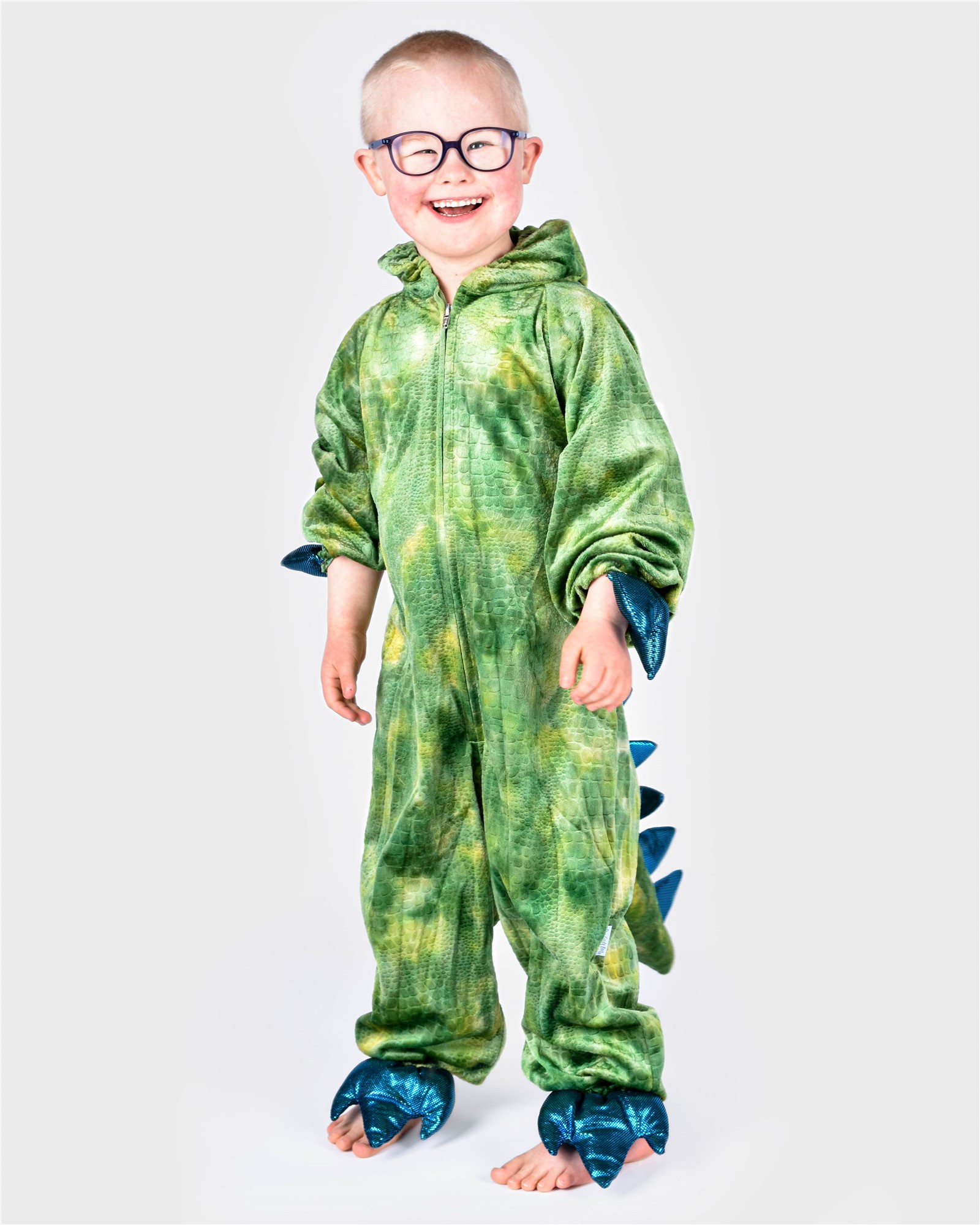 Disfraz Dino/Dragón Verde Den Goda Fen - Imagen 7
