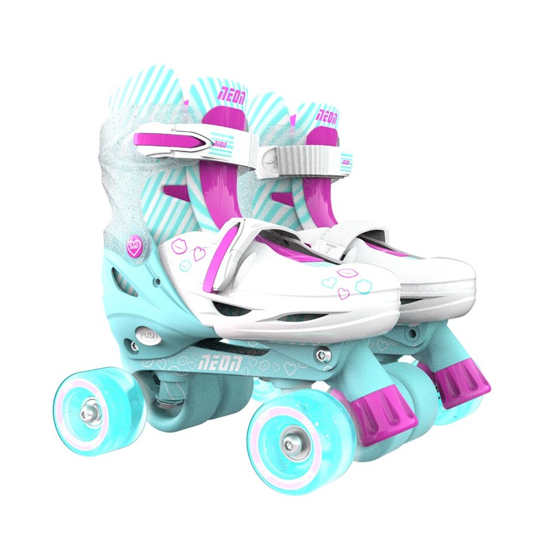 Patines Combo Neón Turquesa Rosa T. 30-33 volution - Imagen 6