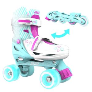 Patines Combo Neón Turquesa Rosa T. 30-33 volution
