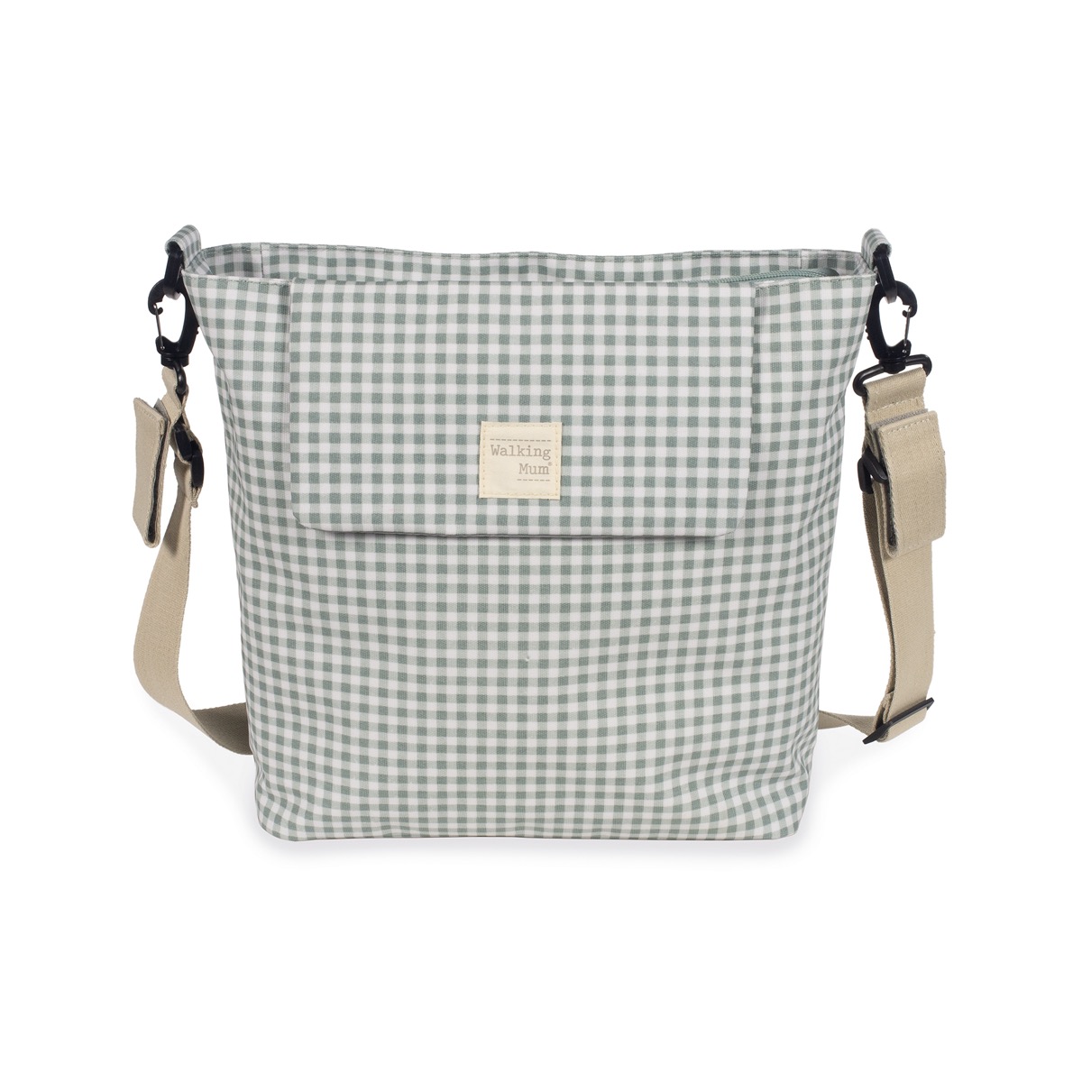 Bolsa Canastilla I Love Vichy Verde Walking Mum
