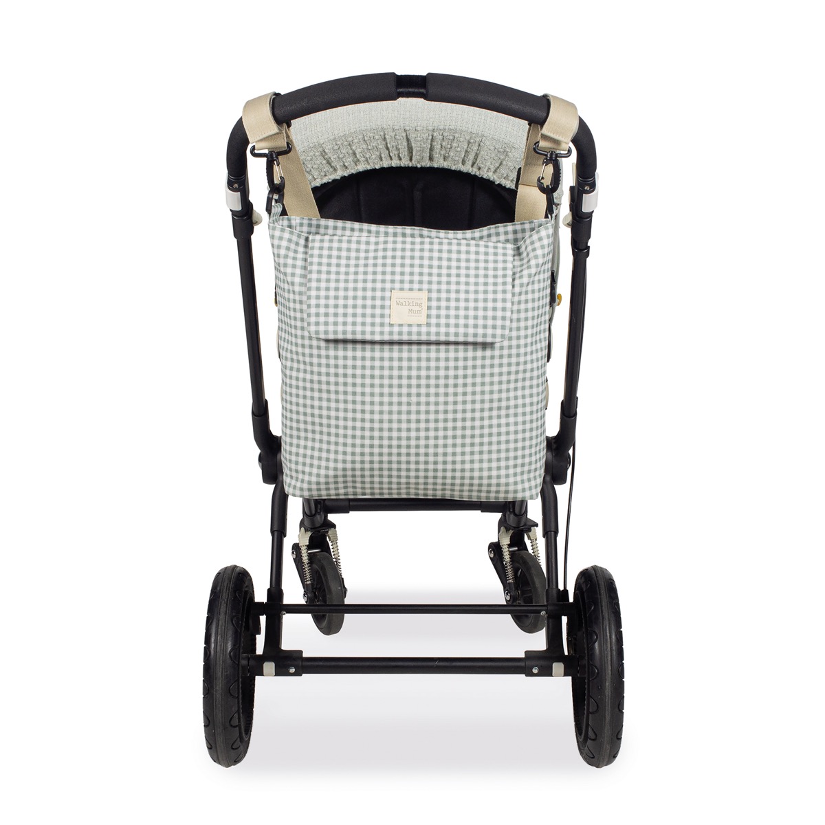 Bolsa Canastilla I Love Vichy Verde Walking Mum - Imagen 6