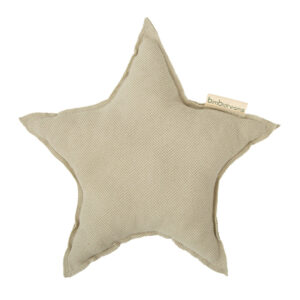 Cojín decorativo Estrella Waffle Verde 60x60 Bimbidreams