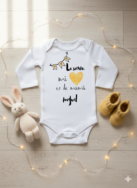 Body o Camiseta personalizada Corazón de Mamá