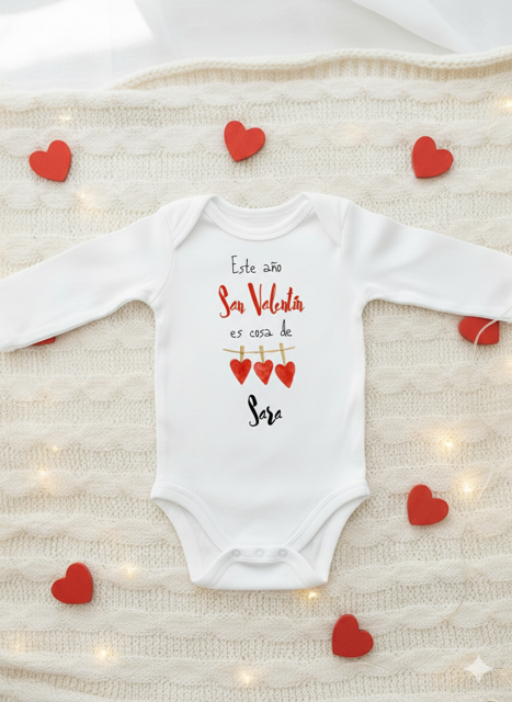 Body o Camiseta personalizada San Valentín de Tres
