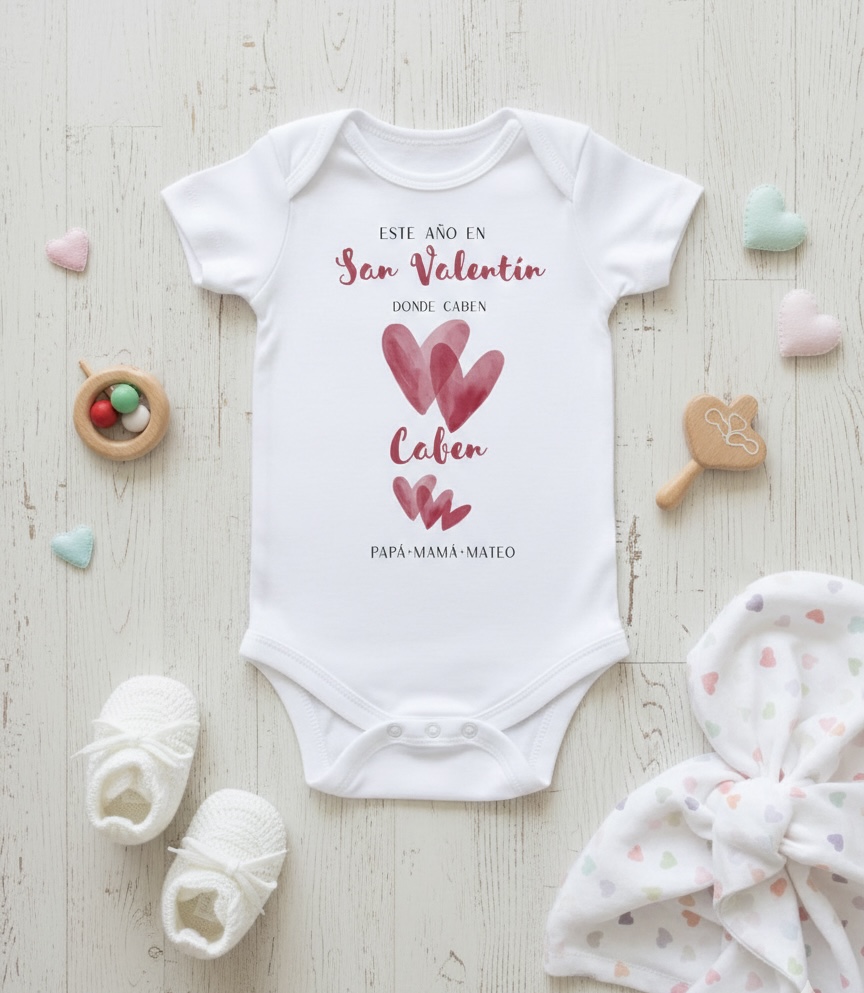 Body o Camiseta personalizada Donde Caben Dos