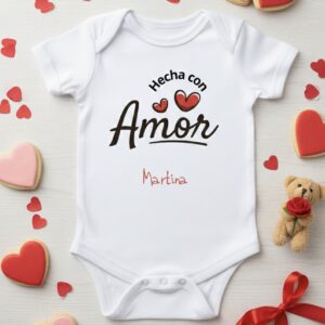 Body o Camiseta personalizada Hecha con amor