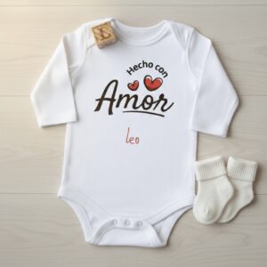 Body o Camiseta personalizada Hecho con amor
