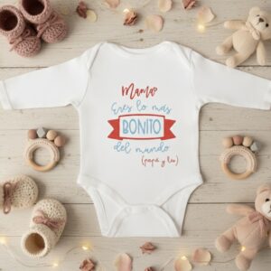 Body o Camiseta personalizada Mamá/Papá eres lo mas bonito