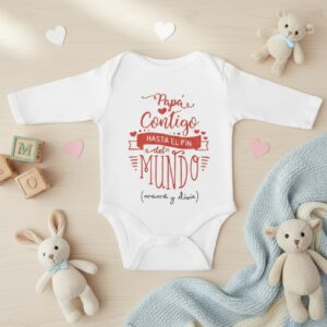 Body o Camiseta personalizada Papá/Mamá Contigo hasta el fin