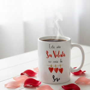 Taza personalizada San Valentín de Tres