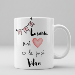 Taza personalizada Corazón de Papá