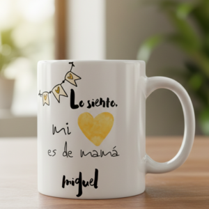 Taza personalizada Corazón de Mamá