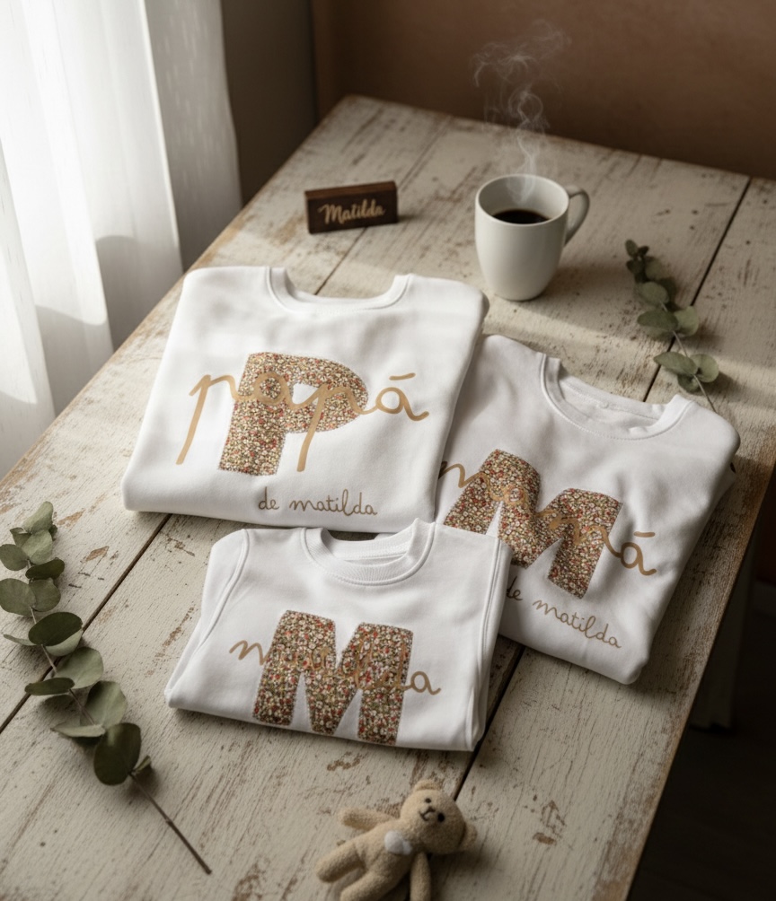 SUDADERA ADULTO PERSONALIZADA PARA PAPÁ, MAMÁ, ABUELOS Y PADRINOS .. - Imagen 6