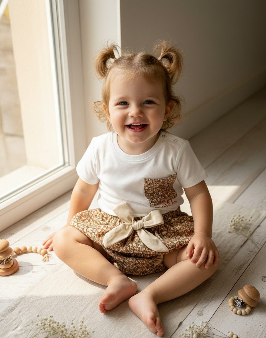 Conjunto Personalizado Sudadera, Camiseta y falda - braguita · Colección Amandé - Imagen 2