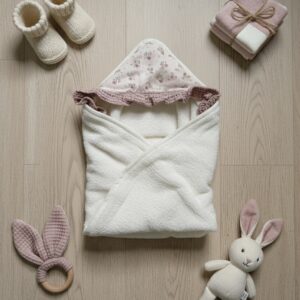 Capa de Baño Bebé Personalizable · Colección Rosé