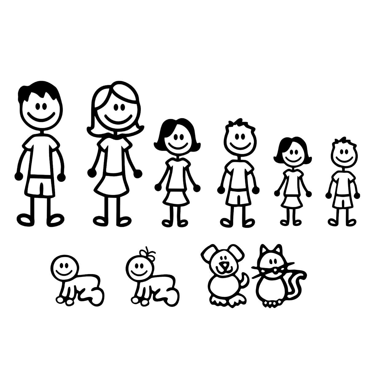 CAMISETA “FAMILY” PERSONALIZADA (Miembros + Nombres + Mascotas) - Imagen 2