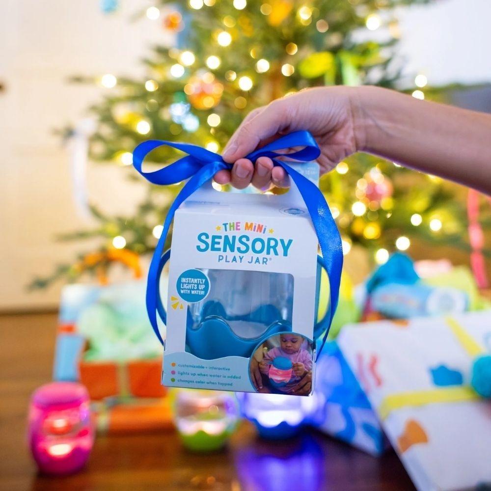 Mini Jarra de Juego Sensorial Azul Glopals - Imagen 2