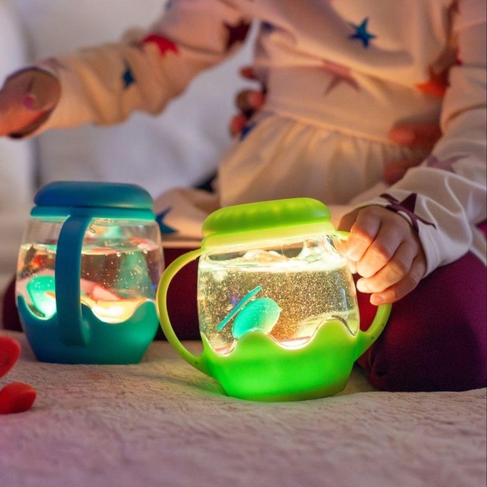 Mini Jarra de Juego Sensorial Verde Glopals - Imagen 4