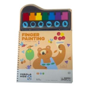 Libro creativo con pintura - FINGERTIP STAMP FUN FORMS