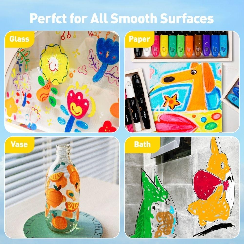 Crayones para cristal, azulejos y papel (12 ud.) - Imagen 7