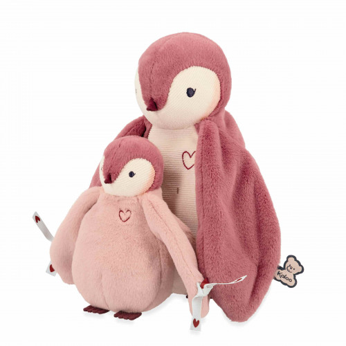 Peluches Pingüino Abrazando Rosa - Imagen 5