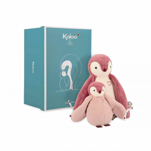 Peluches Pingüino Abrazando Rosa