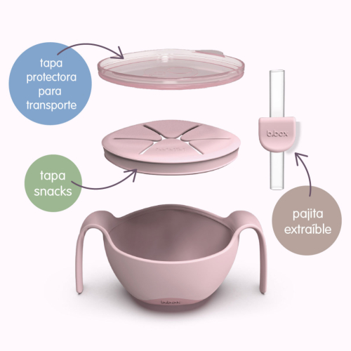 Dispensador merienda 3 en 1 Sip + Snack - Blush - Imagen 19
