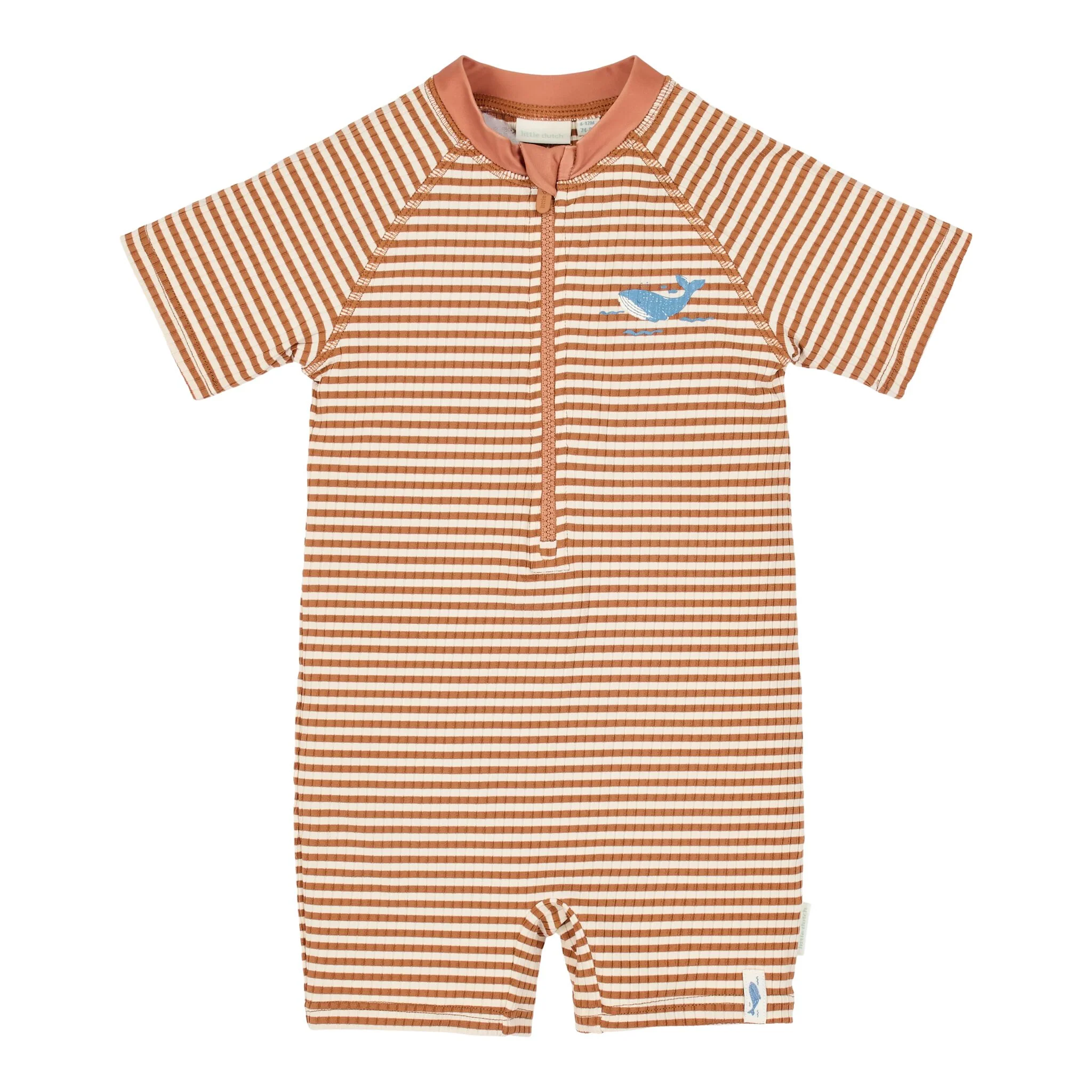 Mono Manga Corta Brown Stripe