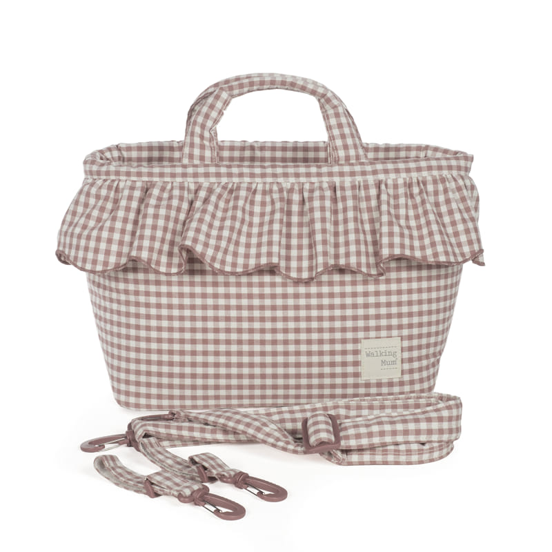 Bolsa Canastilla Praliné Vichy Moka - Imagen 2