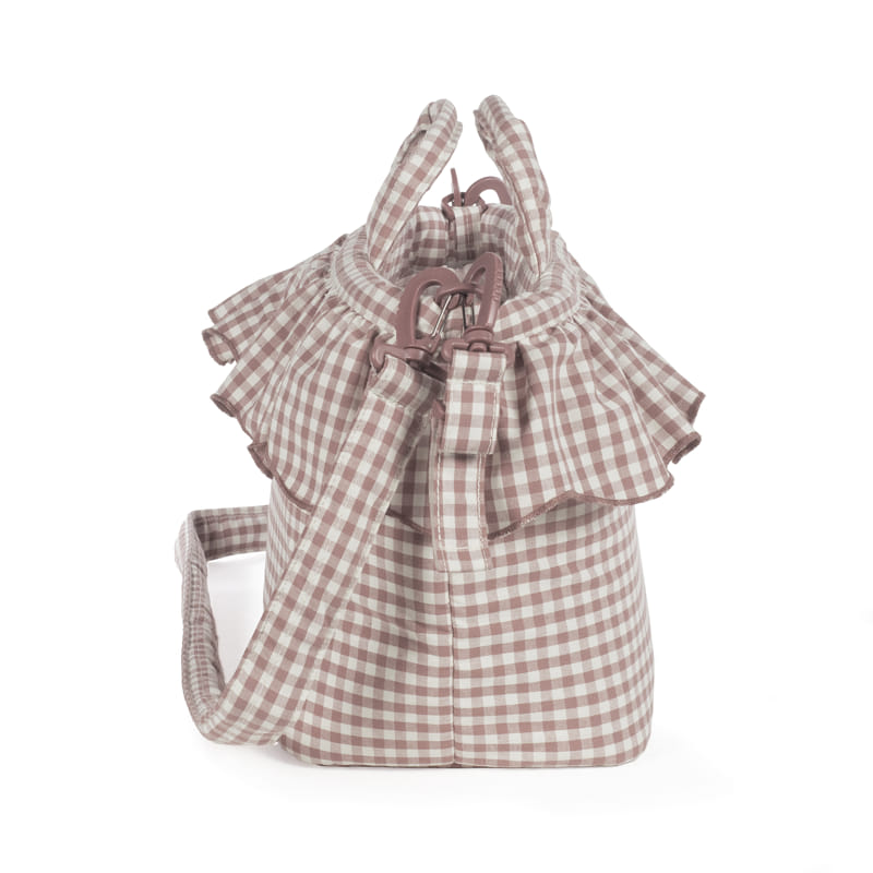 Bolsa Canastilla Praliné Vichy Moka - Imagen 5