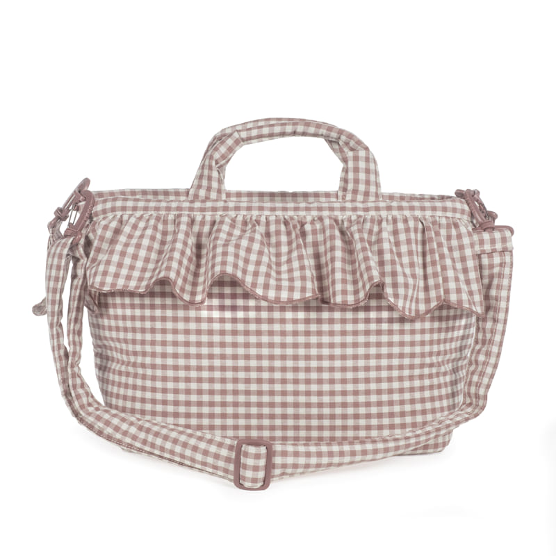 Bolsa Canastilla Praliné Vichy Moka - Imagen 6