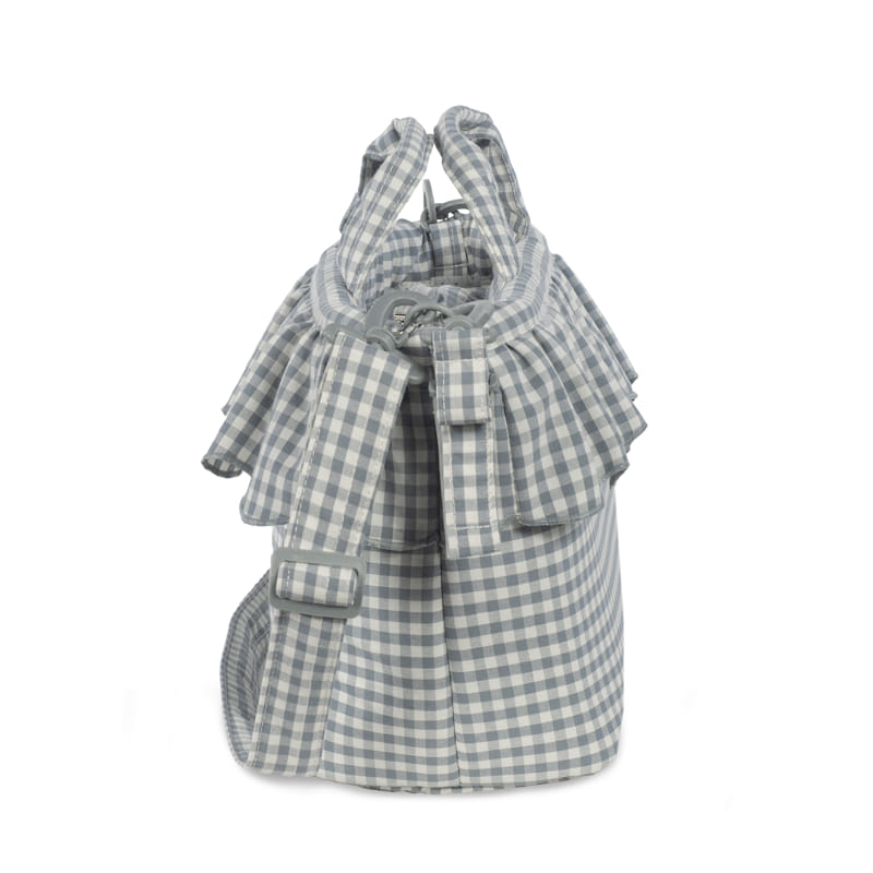 Bolsa Canastilla Praliné Vichy Matcha - Imagen 5