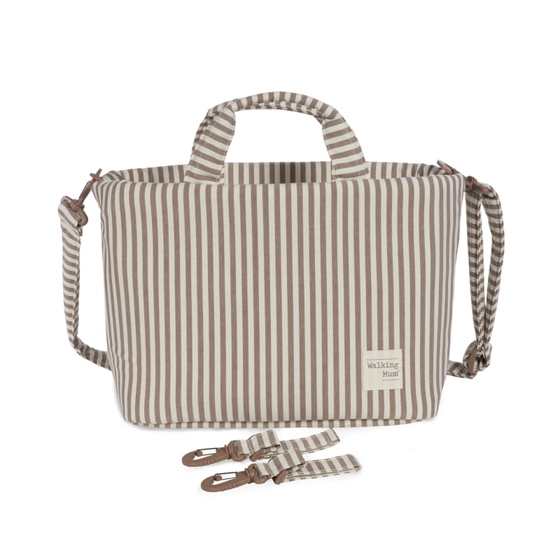 Bolsa Canastilla Praliné Rayas Moka - Imagen 2