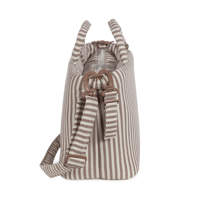 Bolsa Canastilla Praliné Rayas Moka - Imagen 5