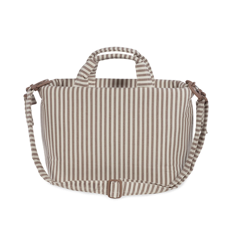 Bolsa Canastilla Praliné Rayas Moka - Imagen 6