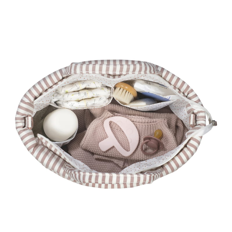 Bolsa Canastilla Praliné Rayas Moka - Imagen 8