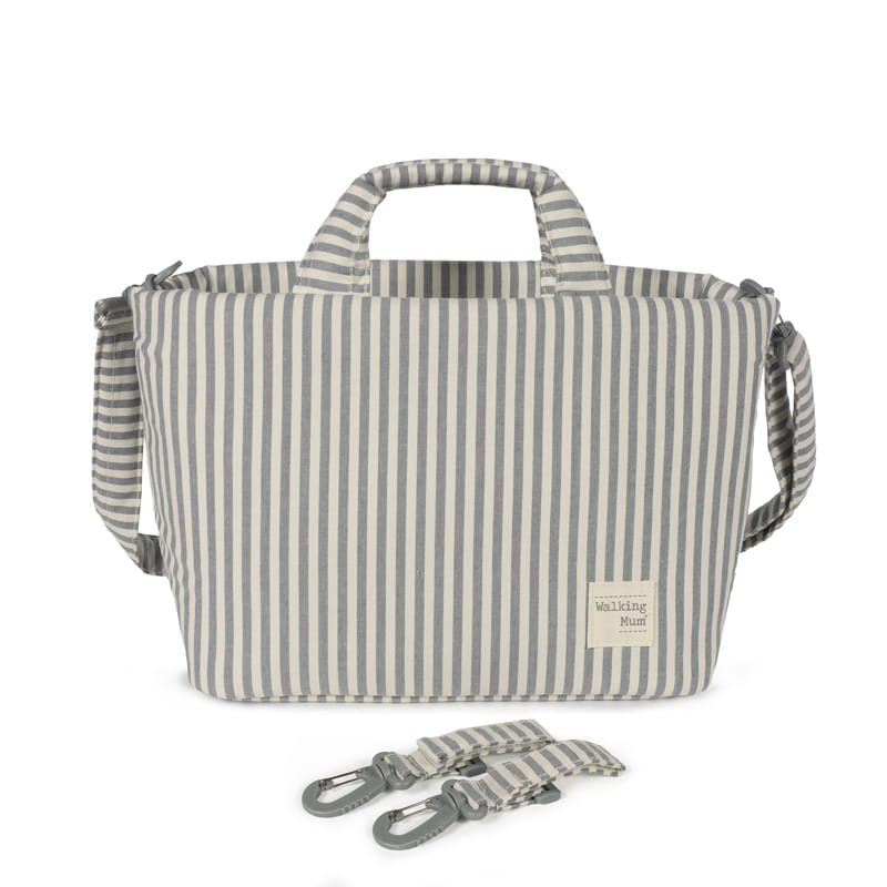 Bolsa Canastilla Praliné Rayas Matcha - Imagen 2