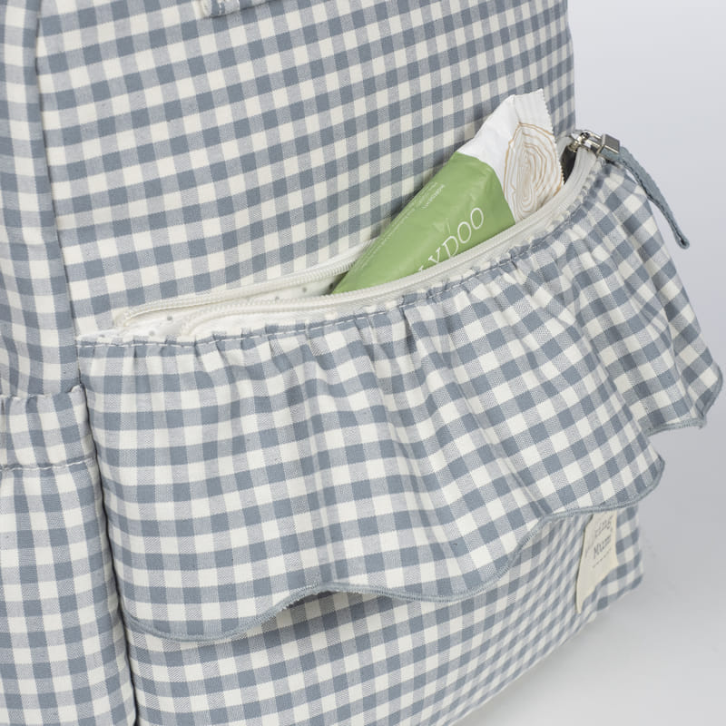 Bolsa Canastilla Praliné Vichy Matcha - Imagen 8
