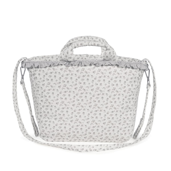 Bolsa Canastilla Little Bloom Flor Gris - Imagen 6
