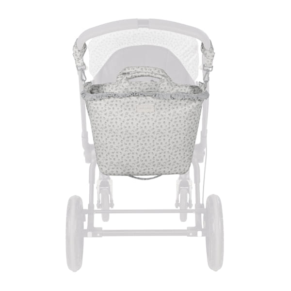 Bolsa Canastilla Little Bloom Flor Gris - Imagen 9