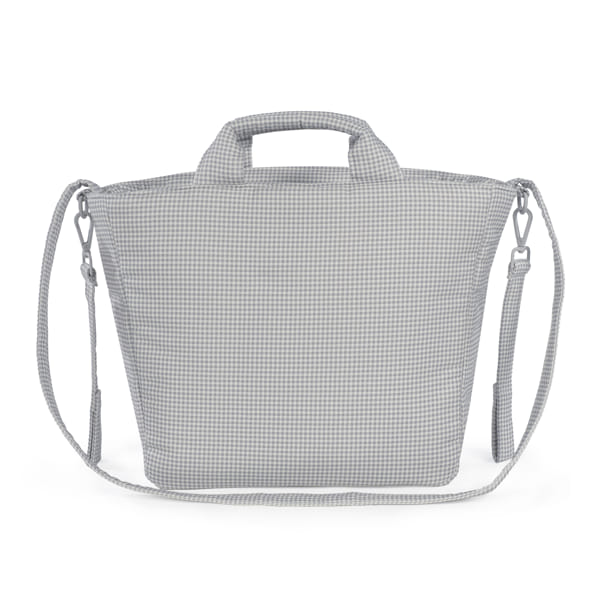 Bolsa Canastilla Little Bloom Vichy Gris - Imagen 5