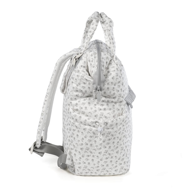 Mochila Little Bloom Flor Gris - Imagen 4