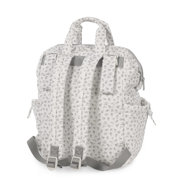 Mochila Little Bloom Flor Gris - Imagen 5