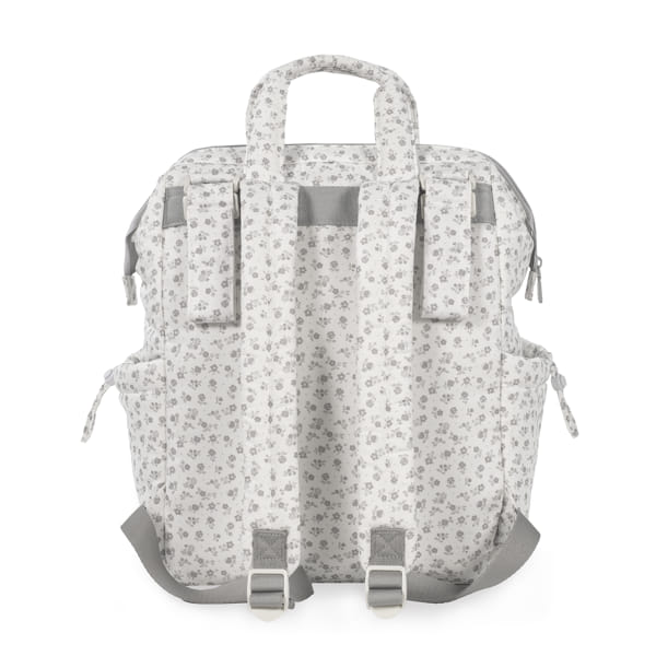 Mochila Little Bloom Flor Gris - Imagen 6