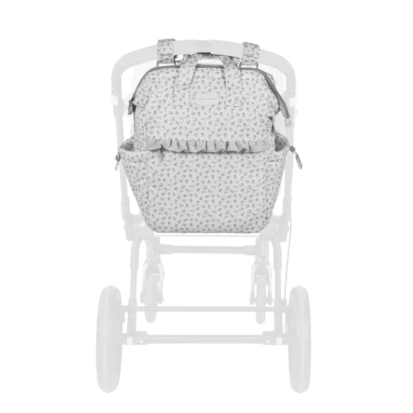 Mochila Little Bloom Flor Gris - Imagen 11