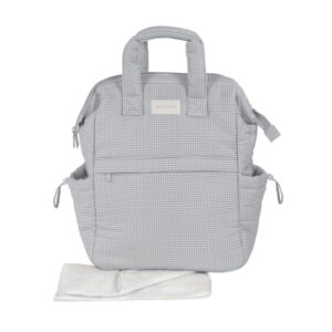 Mochila Little Bloom Vichy Gris