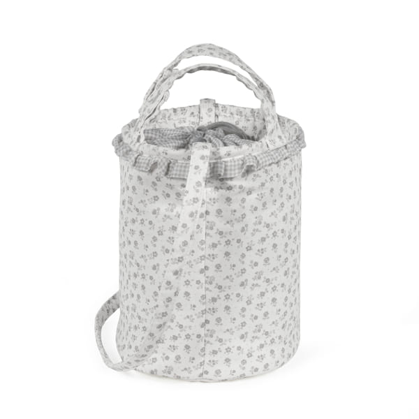 Bolsa Bucket Little Bloom Flor Gris - Imagen 3