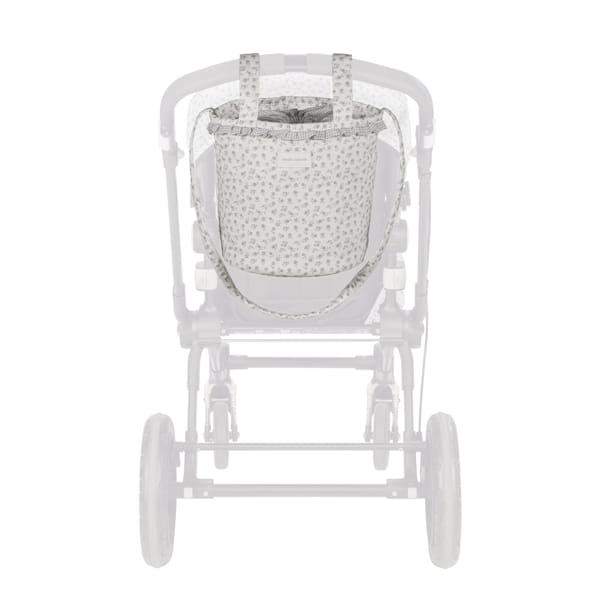 Bolsa Bucket Little Bloom Flor Gris - Imagen 7