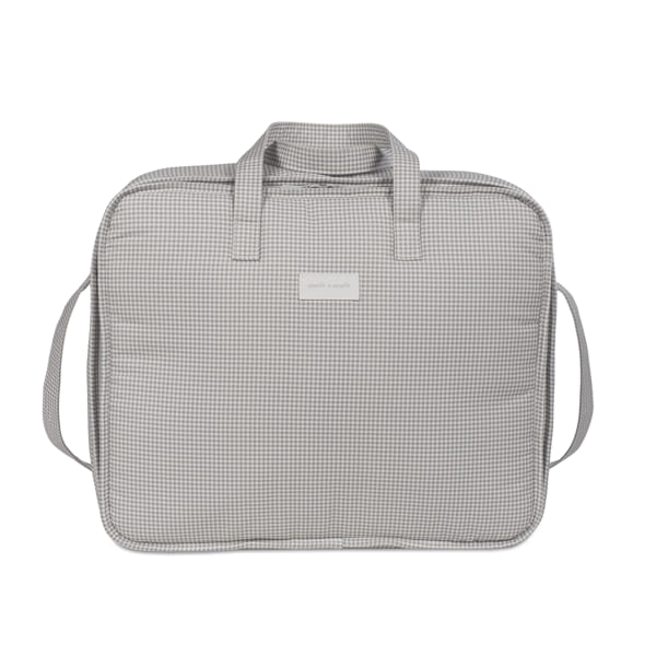 Maleta Little Bloom Vichy Gris